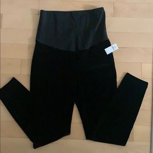Gap maternity leggings, black, size small